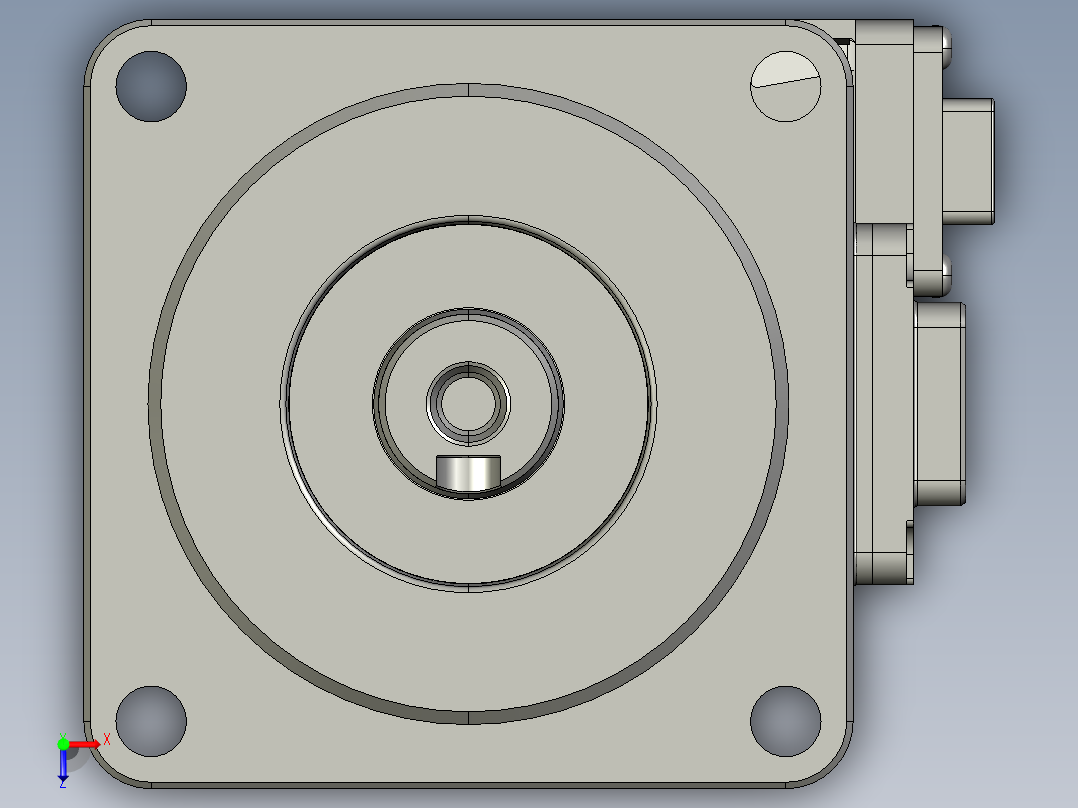 电机MS6H-60CN30BZ3-20P2-S.STEP俯视图