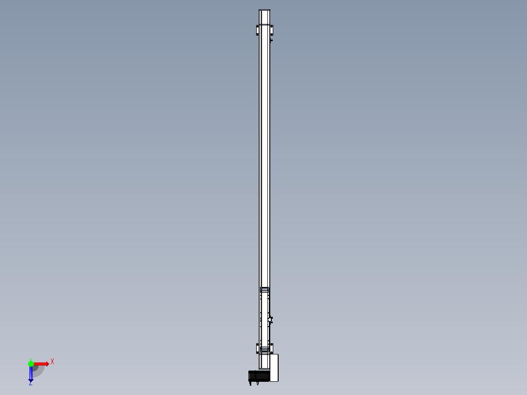 Toyo东佑达直线模组-M65-M-1500-R-M40-C4俯视图