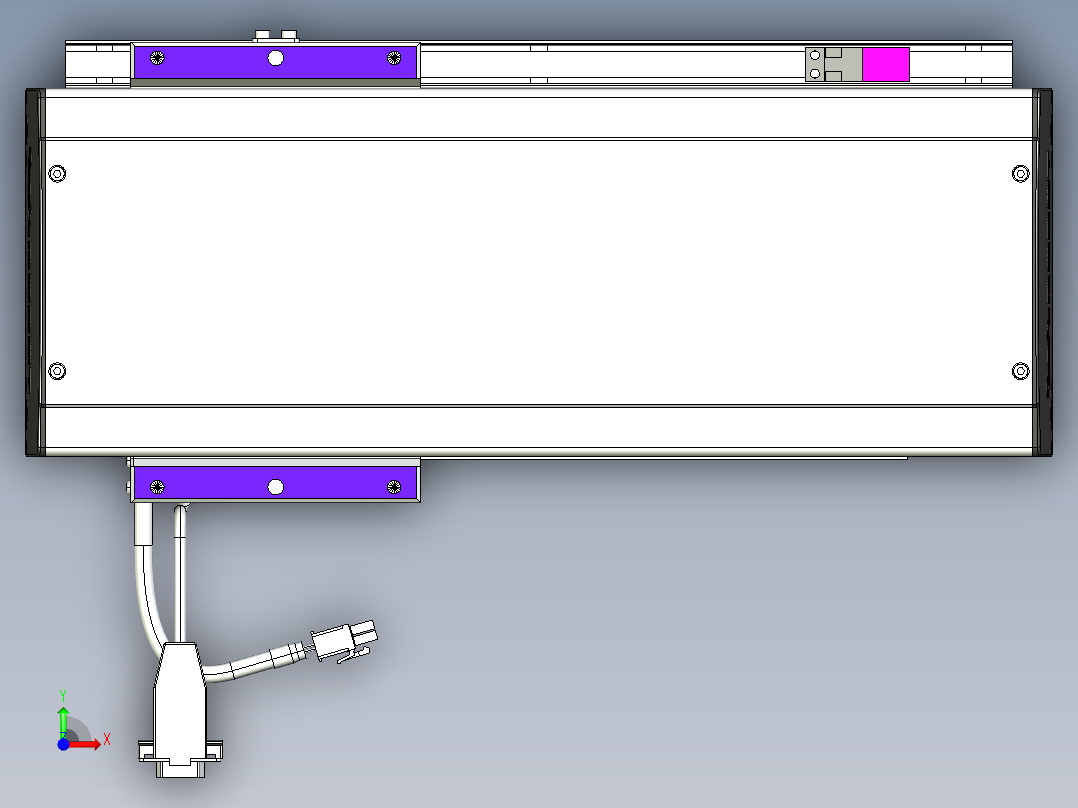 威洛博VL系列直线电机模组-VL14S1-S200前视图