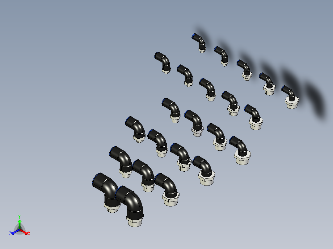 COTOVELO 90° MACHO.IGS主视图