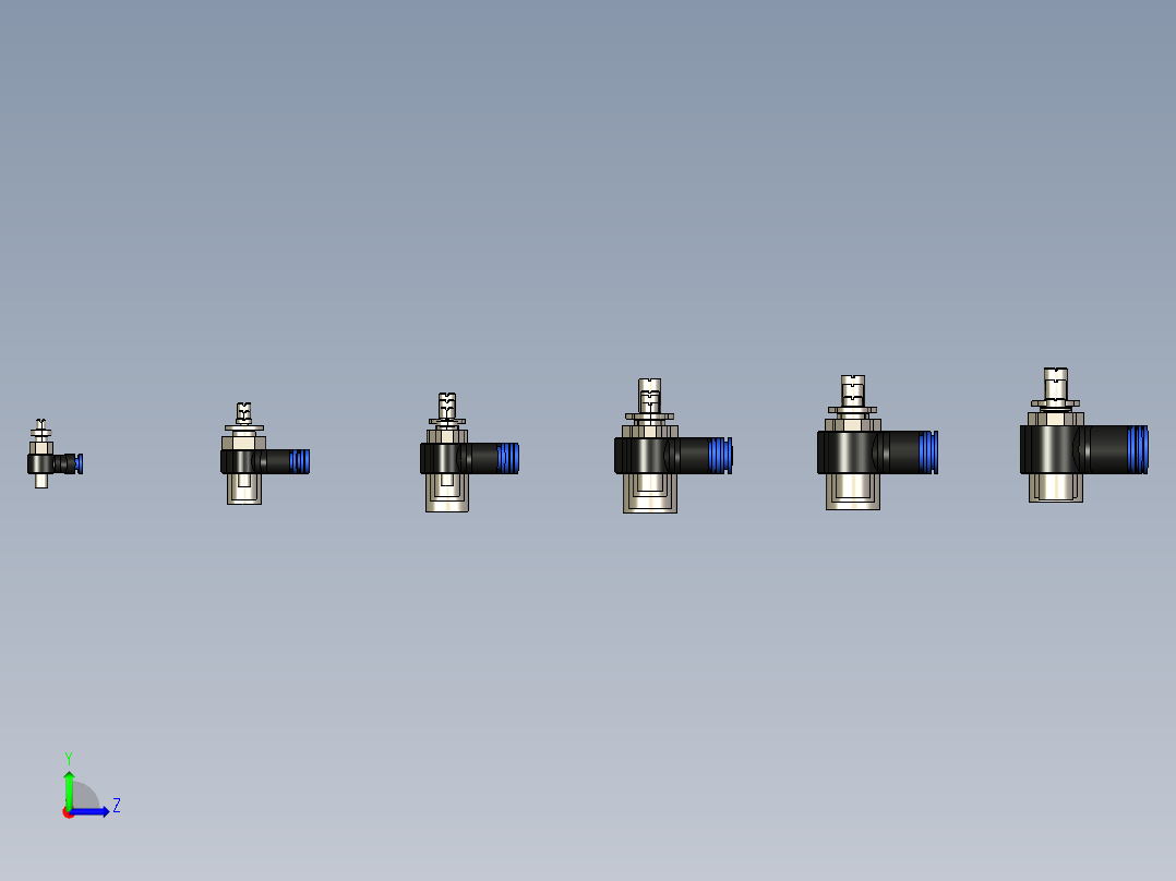 CONTROLE DE FLUXO 90° BANJO.STEP左视图