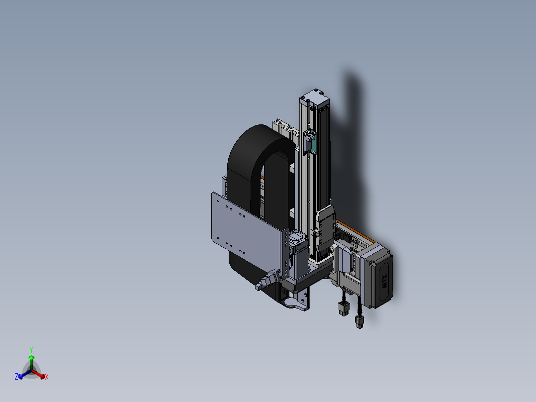 内嵌直交机械手XYG系列XYG210-A4正等轴测图