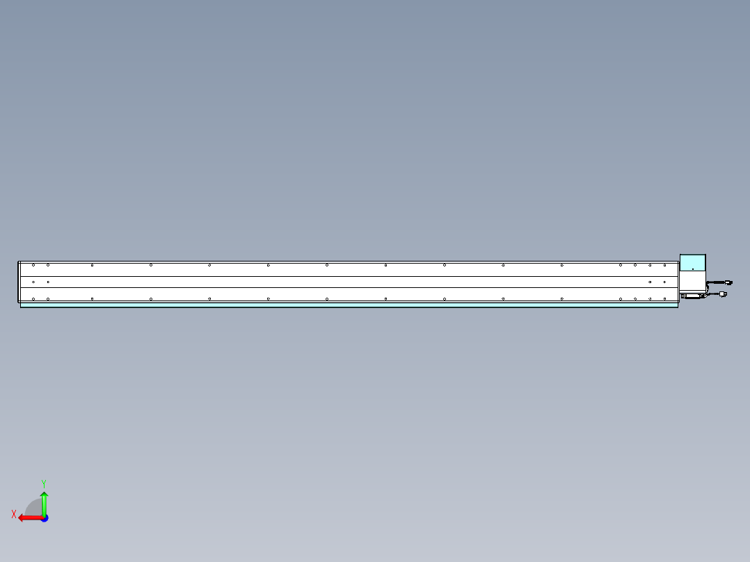 威洛博VBC同步带传动一无尘环境VBC14-L45-S1950-BRU-ZP75-C3后视图