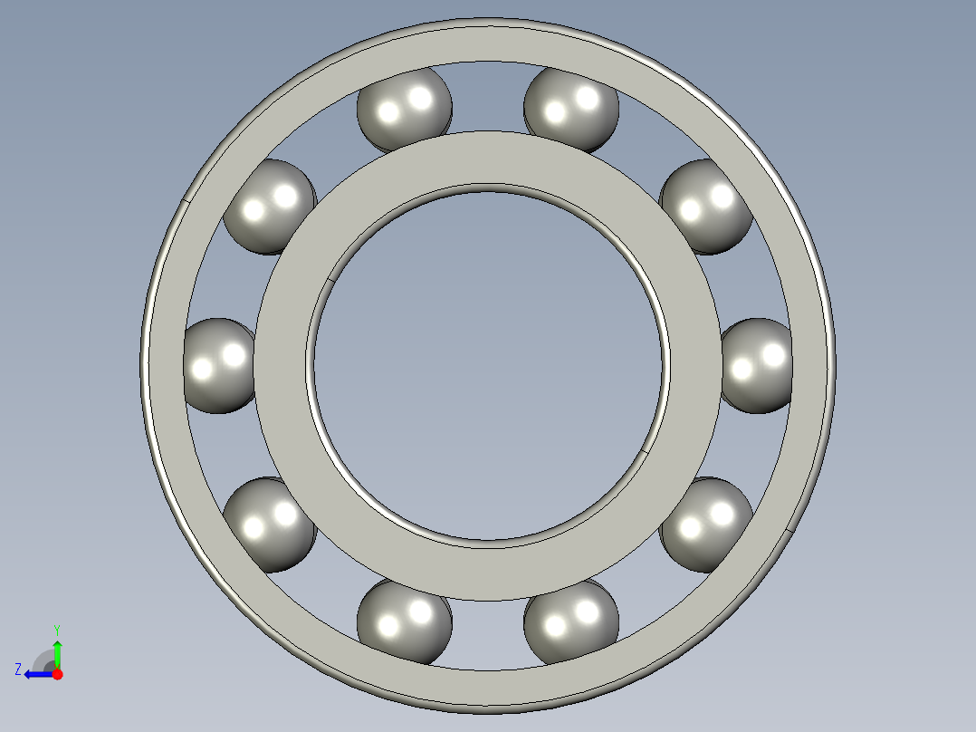 深沟球轴承628-8右视图
