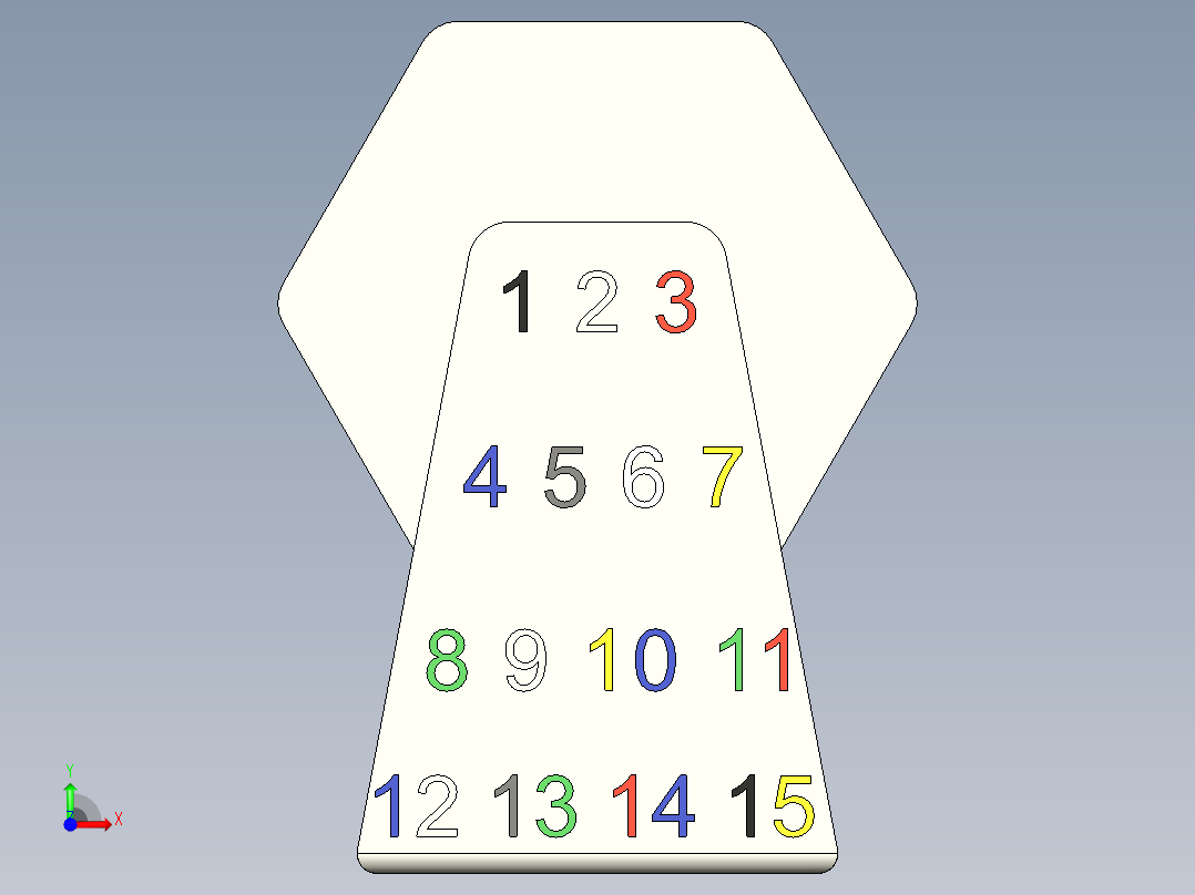 儿童旋转鼓玩具前视图