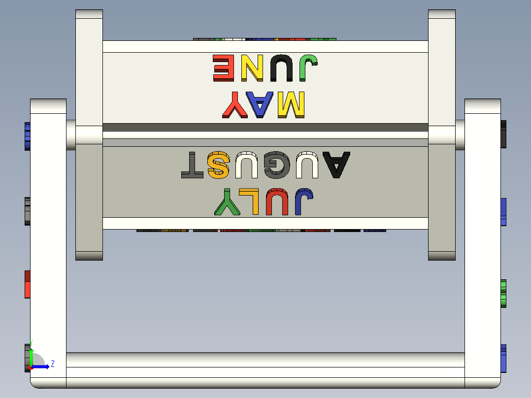 儿童旋转鼓玩具左视图