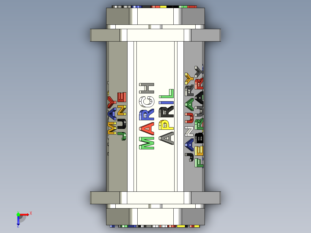 儿童旋转鼓玩具俯视图