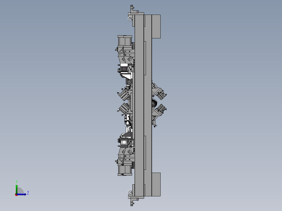 B06-德系变位机焊接夹具分总成左视图