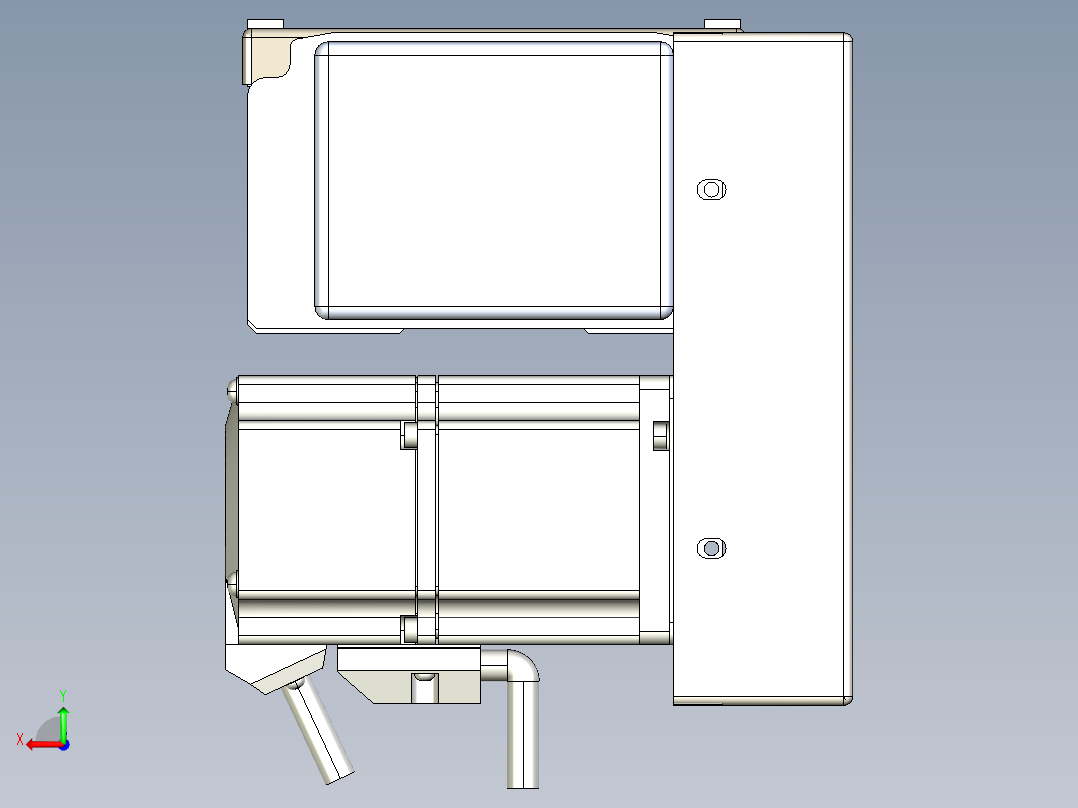 同步带全封闭直线模组TPA-HCB-110D-90-L750-RP-Y-P40-N3后视图