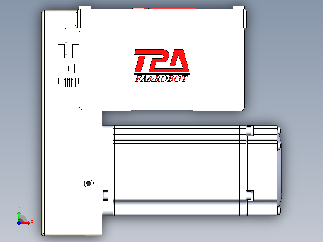 同步带全封闭直线模组TPA-HCB-110D-90-L700-RP-C-P40-N3前视图