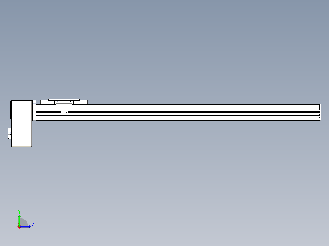 同步带全封闭直线模组TPA-HCB-110D-90-L700-RP-C-P40-N3左视图