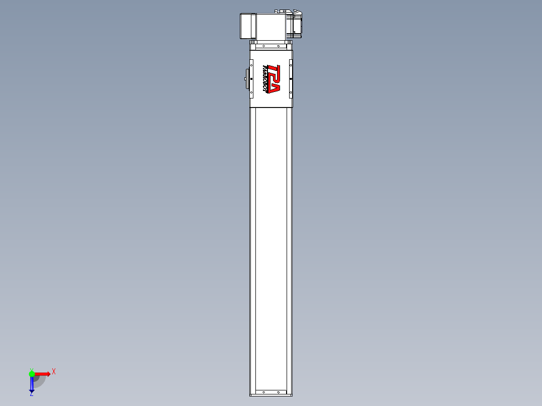 同步带全封闭直线模组TPA-HCB-110D-90-L700-RP-C-P40-N3俯视图