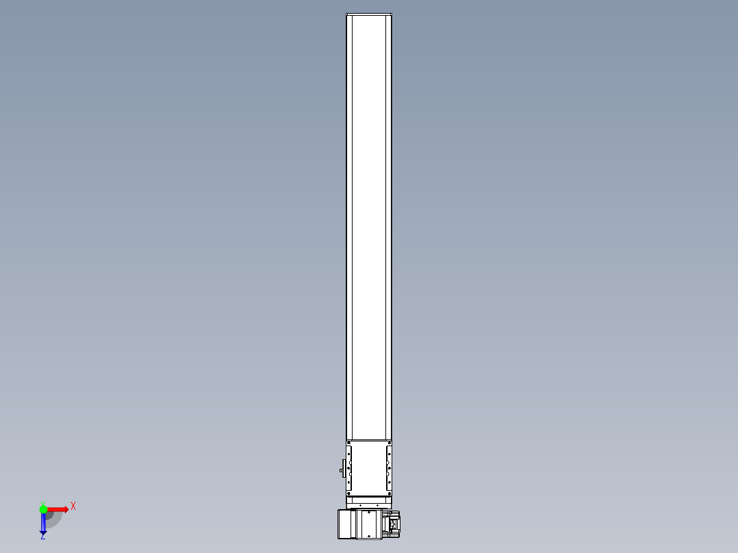 同步带全封闭直线模组TPA-HCB-105D-90-L900-LP-Y-P20-N3俯视图