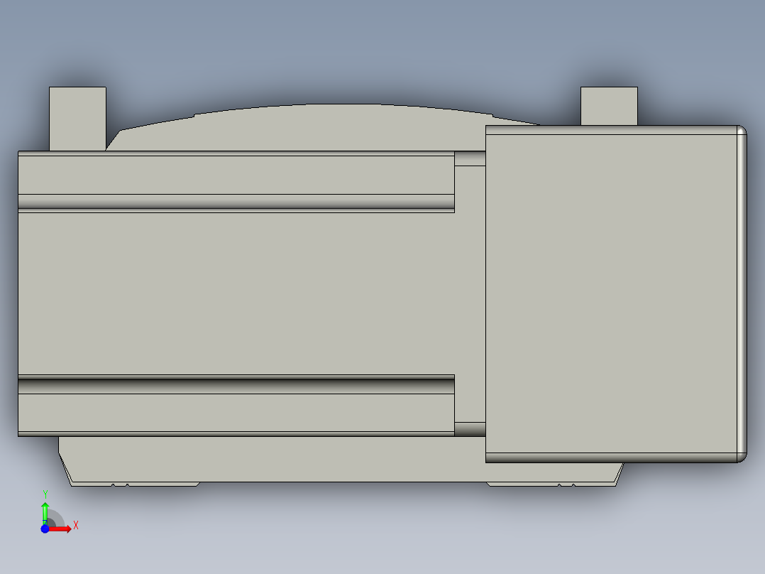 直线模组WG-LHB12-S1650-BR设计图纸前视图