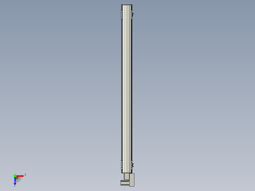 直线模组WG-LHB12-S1650-BR设计图纸俯视图