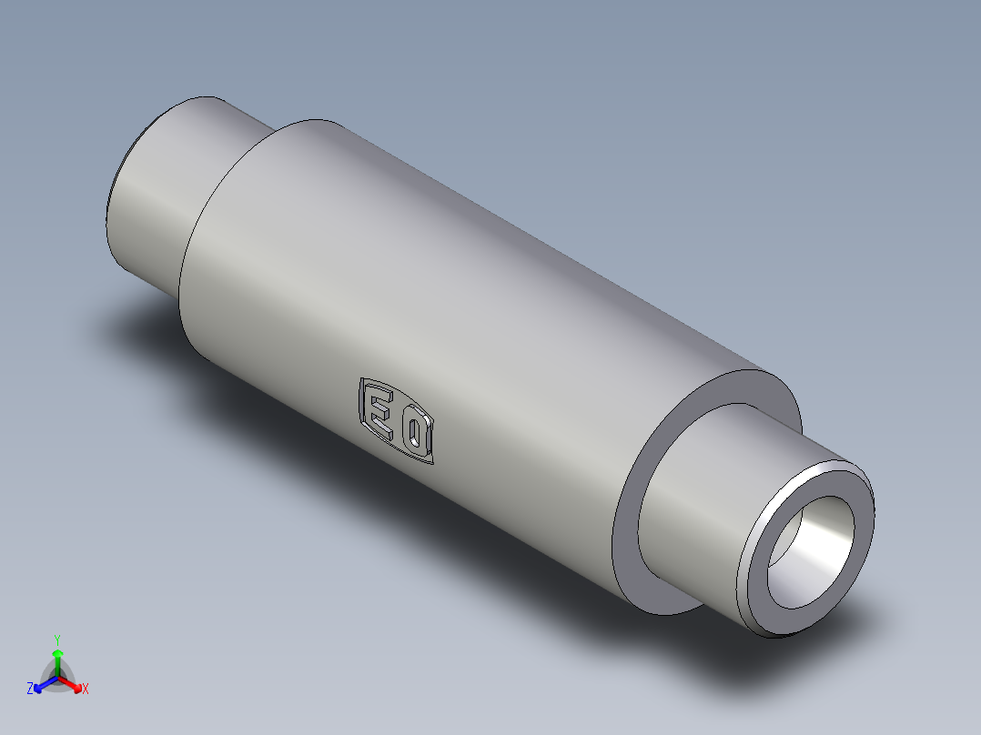 卡套式工业通用硬管接头EO_Weld_bulkhead_fitting_ESV08SX正等轴测图