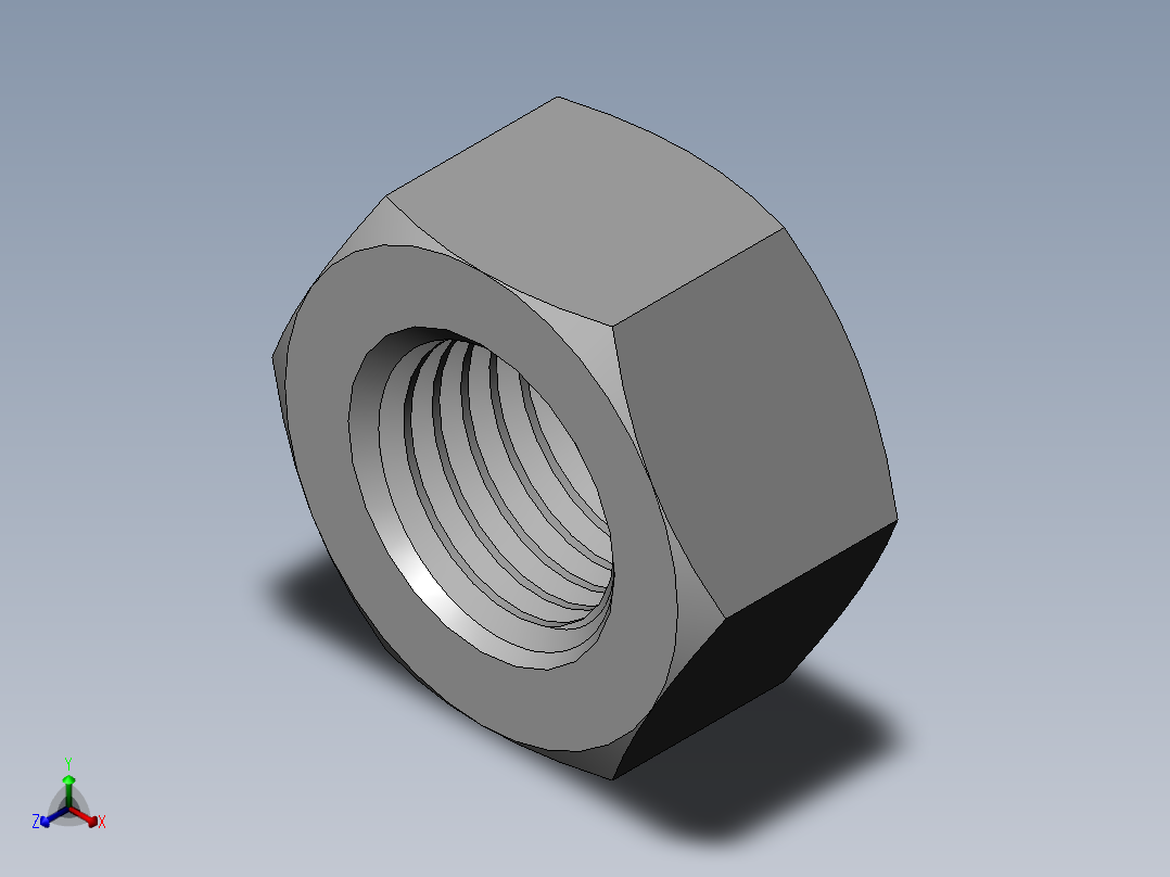 DIN 934 螺母-M36 Nut.SLDPRT正等轴测图