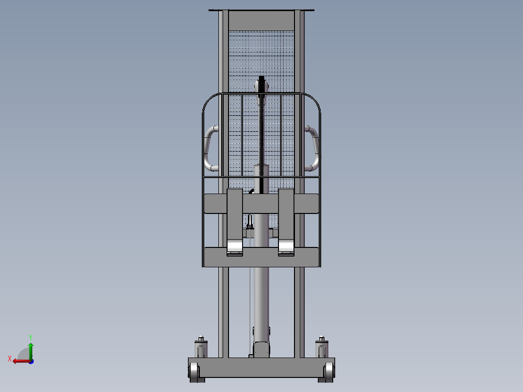 B07-手动托盘堆垛机后视图