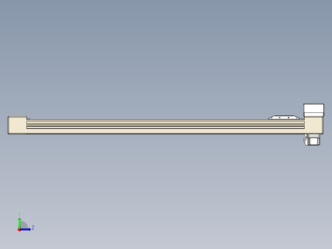 同步带全封闭直线模组TPA-HCB-65S-90-L750-MR-Y-P10-N3左视图