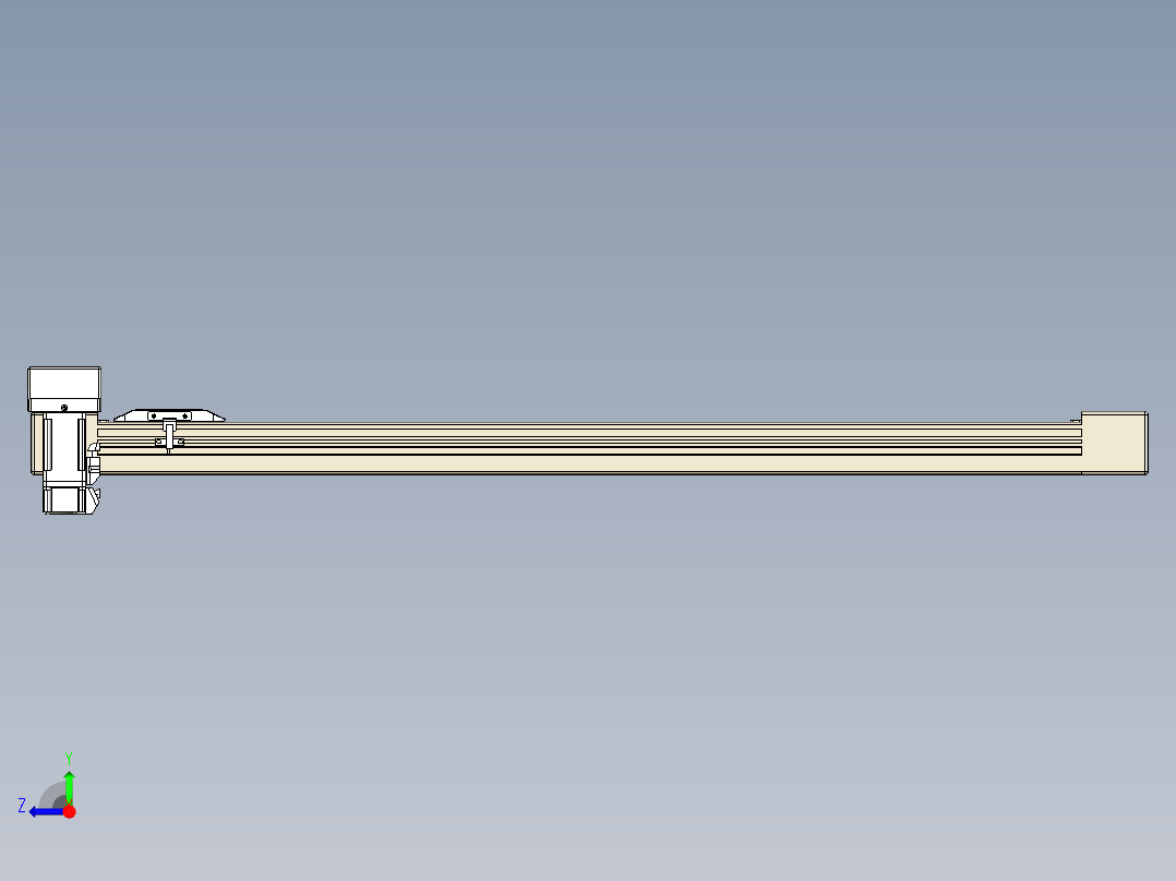 同步带全封闭直线模组TPA-HCB-65S-90-L750-MR-Y-P10-N3右视图