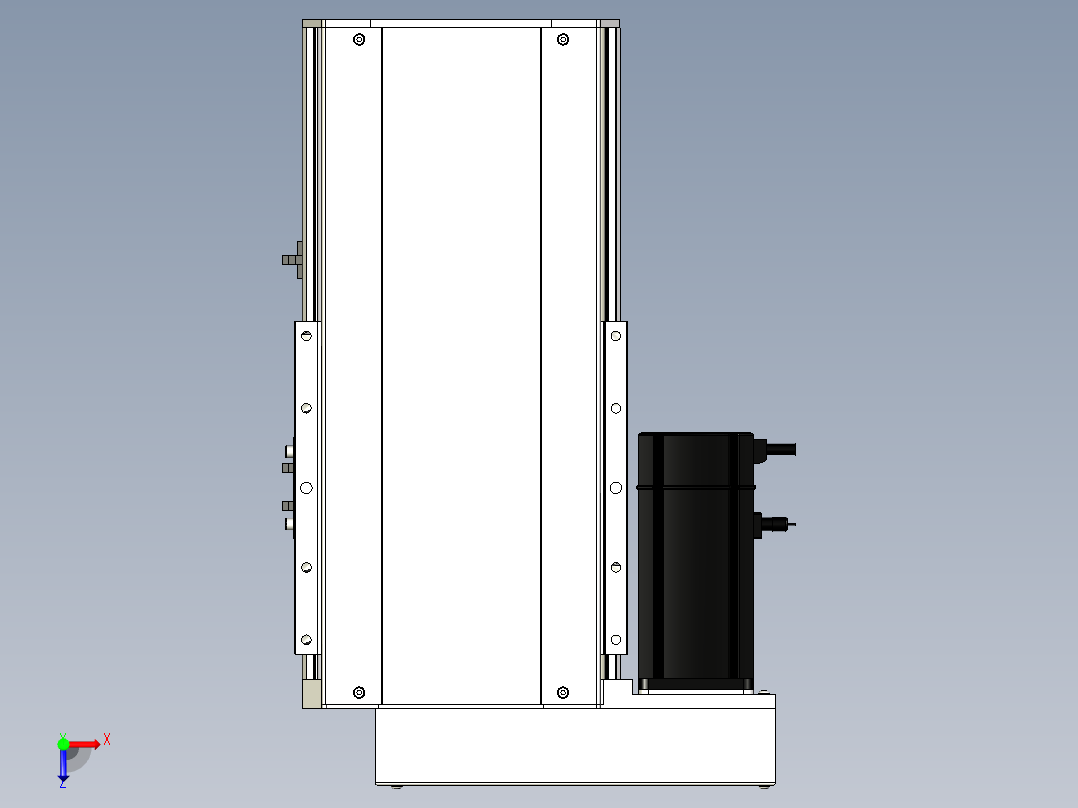 Toyo东佑达直线模组-ETH22-150-BL-750W+煞車俯视图