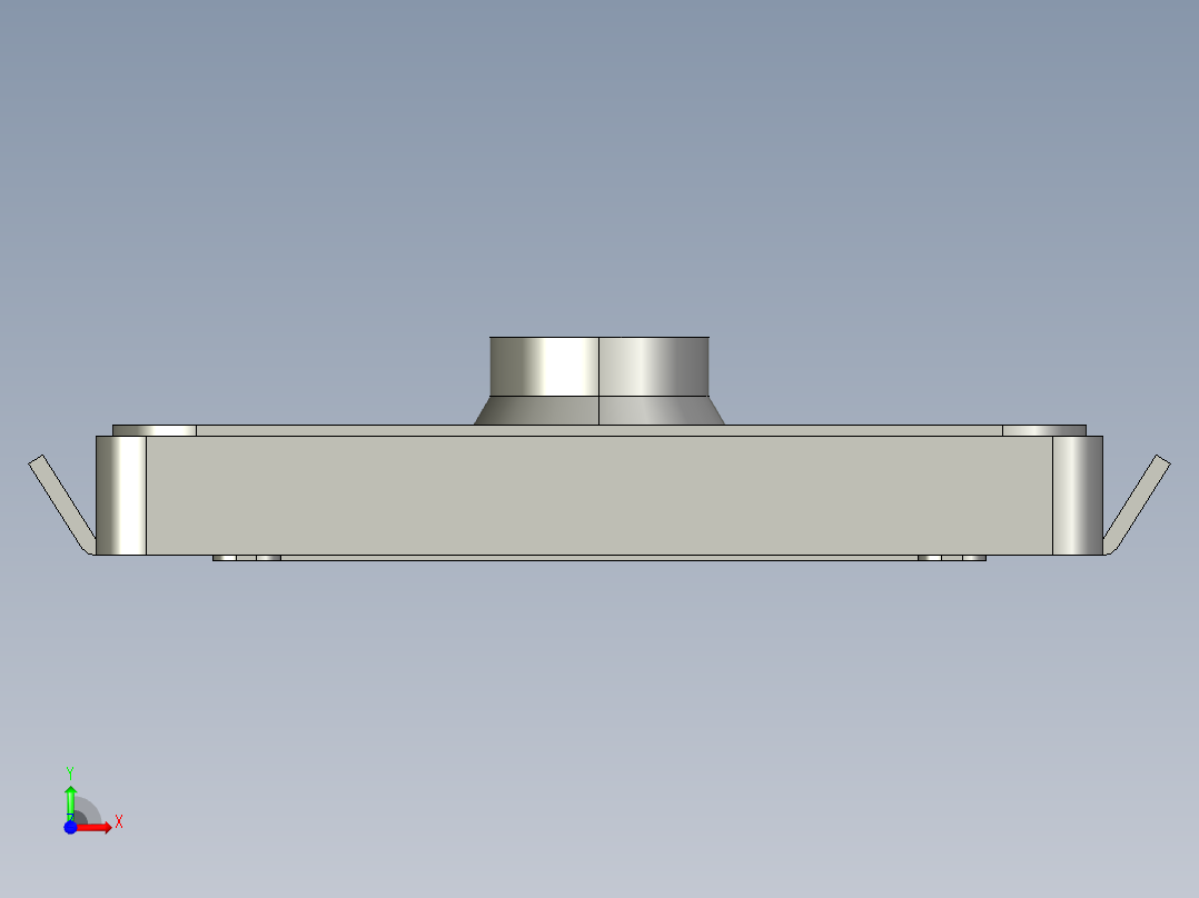 13.0㎜ x 2.6㎜ SMD轻触开关前视图