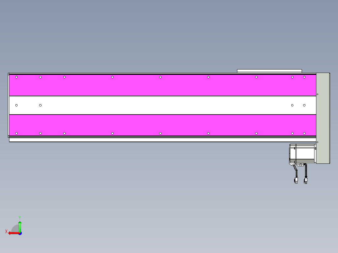 VF丝杆传动-一般环境VF27-Lxx-C-S900-BL-ZP75-C3后视图