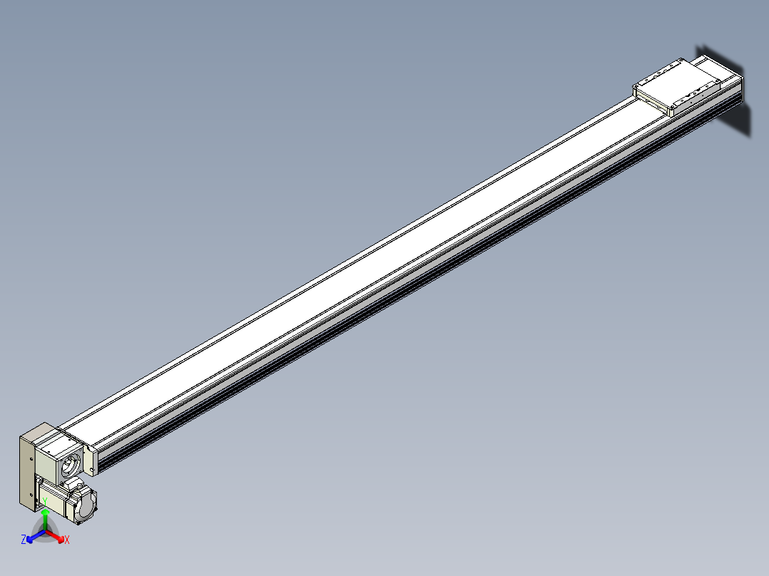 同步带全封闭直线模组TPA-HCB-105D-90-L1450-LP-Y-P20-N3主视图