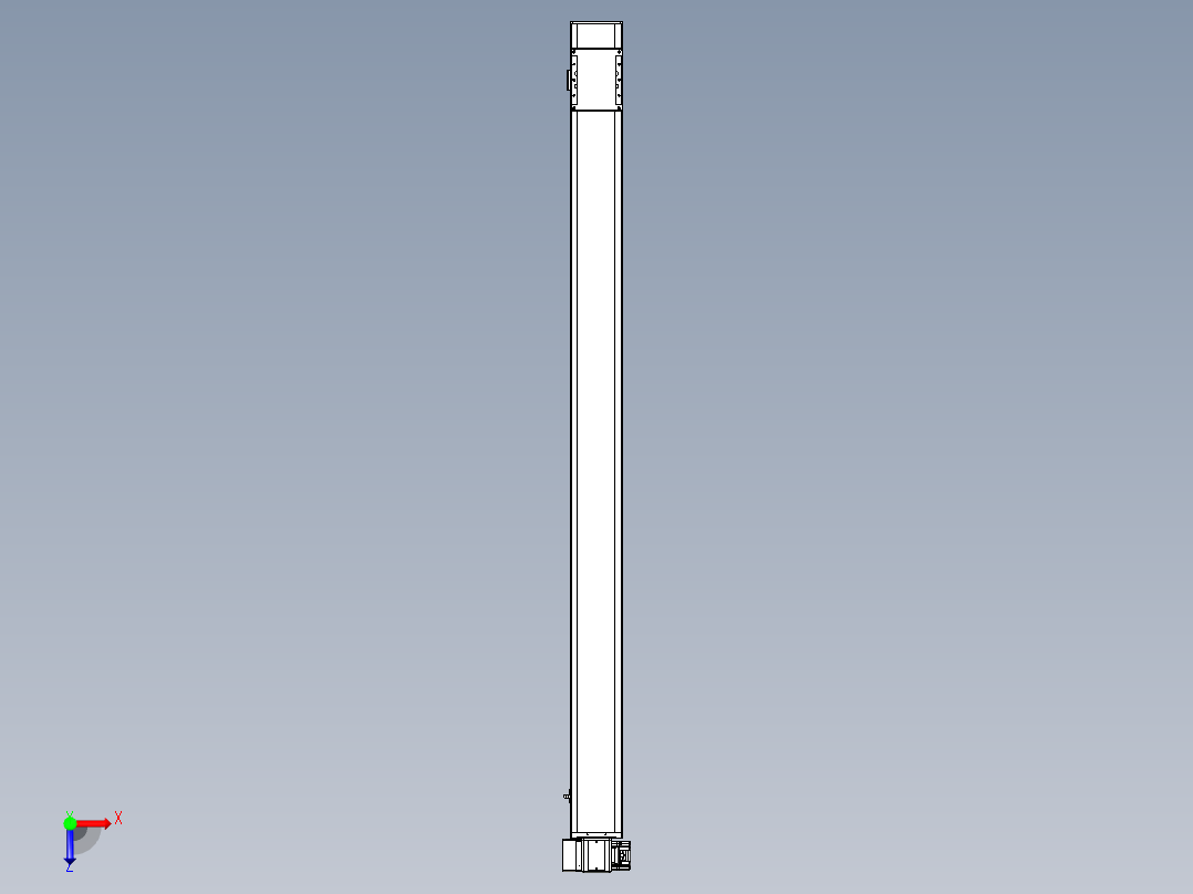 同步带全封闭直线模组TPA-HCB-105D-90-L1450-LP-Y-P20-N3俯视图