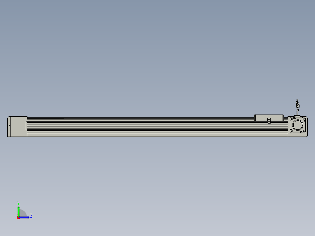 威洛博直线电机模组EB8-L200-S1150-R-P75-MS3左视图