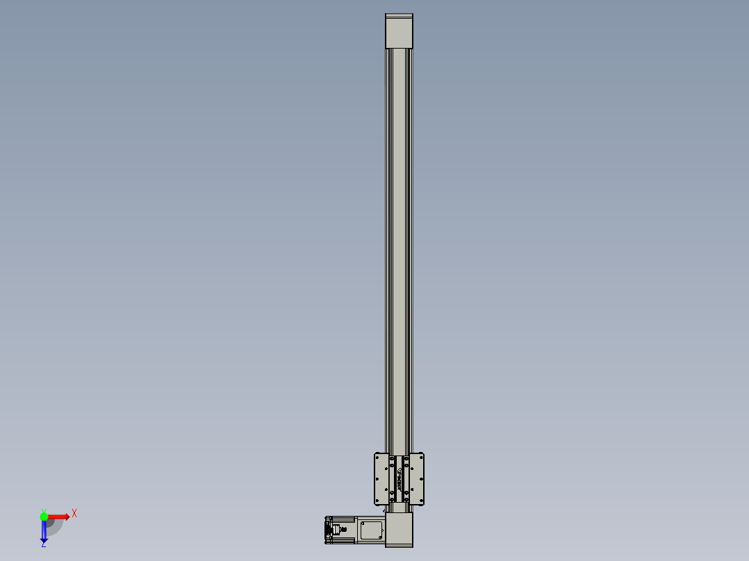 威洛博直线电机模组EB8-L200-S1150-R-P75-MS3俯视图