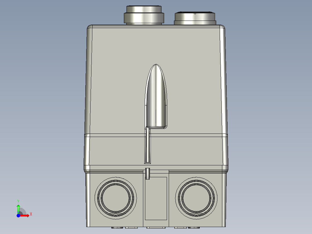 按钮 On-Off前视图