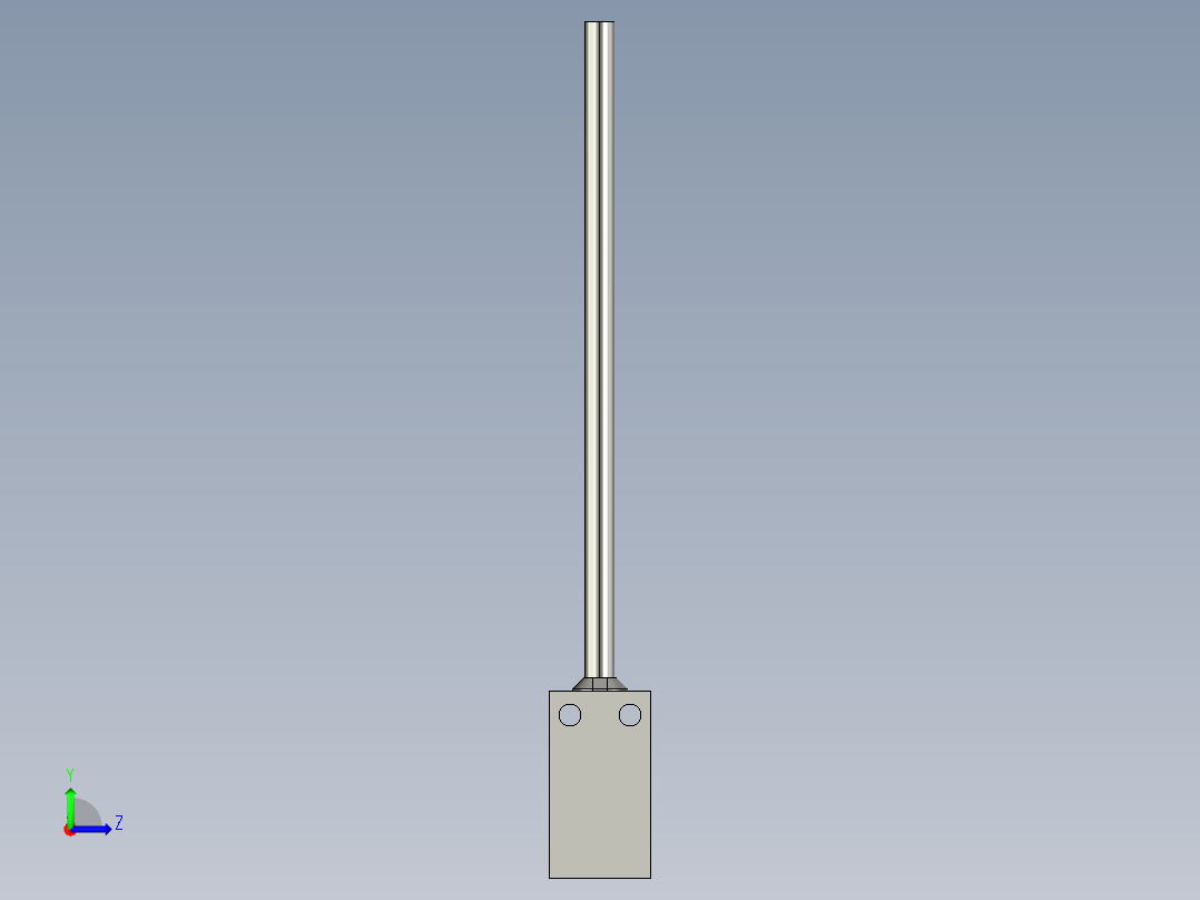 基恩士FU-11_kc图纸模型左视图