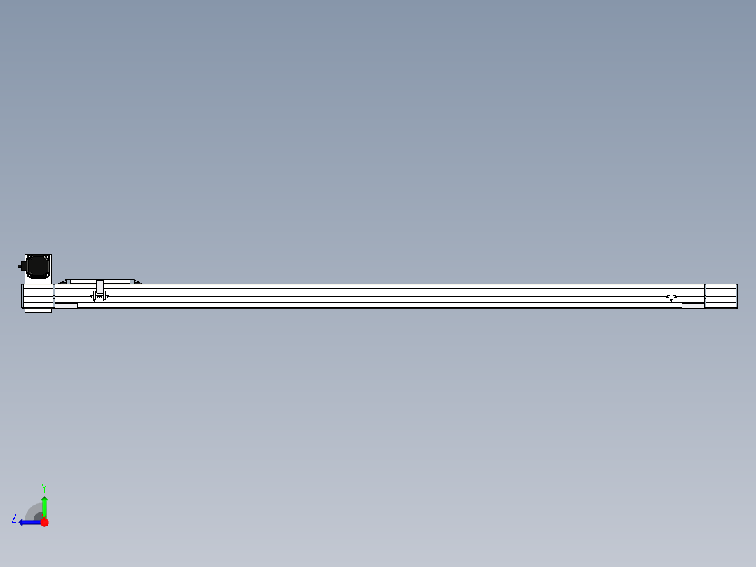 Toyo东佑达直线模组-M65-S-1500-LU-M40-C4右视图