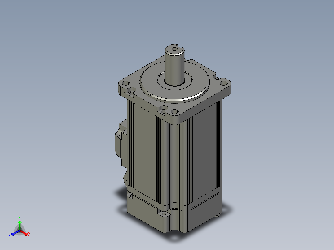 低压伺服电机MF3H-60CS(CM)30B1-504正等轴测图