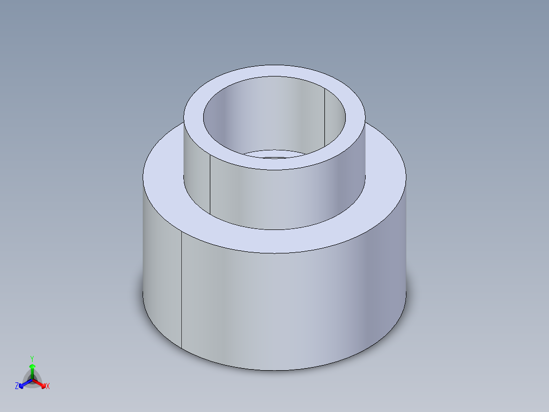 聚氯乙烯配件11-Sch80_ReducerCoupling_SxS_829-338_3in x 2in正等轴测图