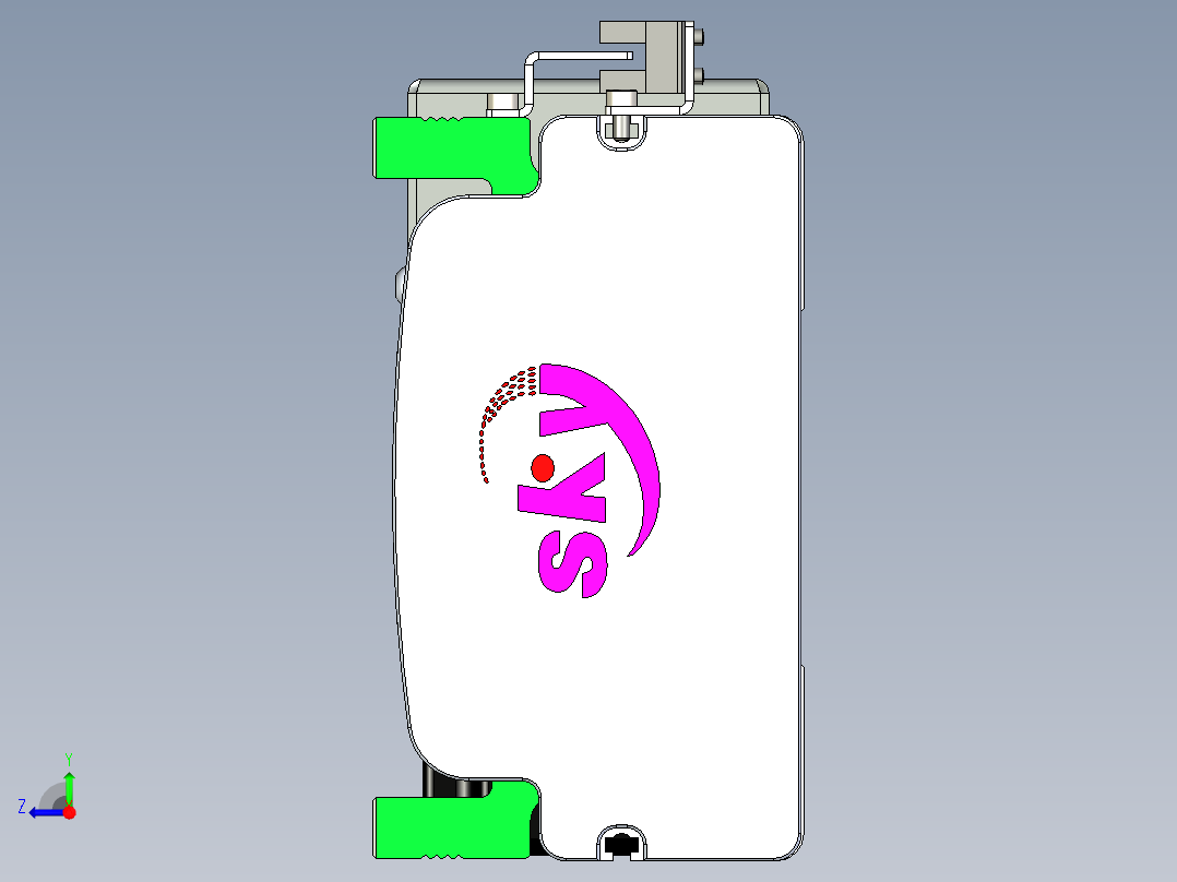 同步带滑台-半封闭B13H-L45-S750-R-P40-D3右视图