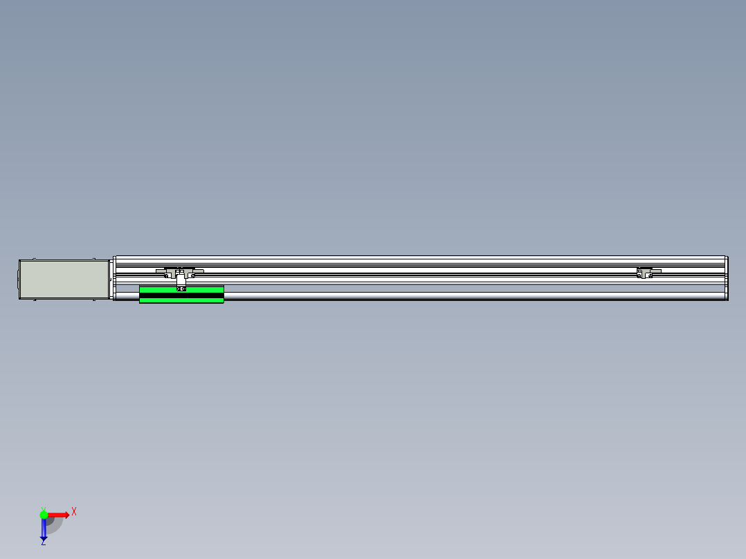 同步带滑台-半封闭B13H-L45-S750-R-P40-D3俯视图