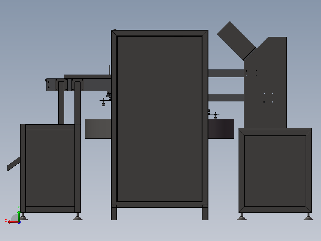 29自动转盘高频吸塑包装机后视图
