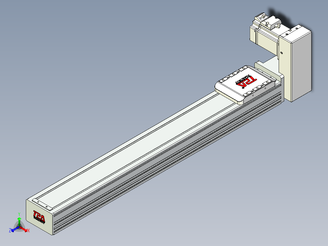 同步带全封闭直线模组TPA-HCB-85D-90-L550-LU-C-P20-N3正等轴测图