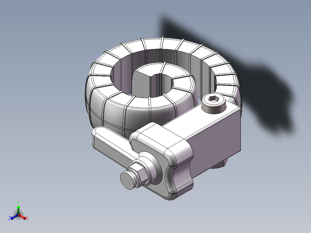 蜗状伸缩装置 150+24.5.9+002正等轴测图