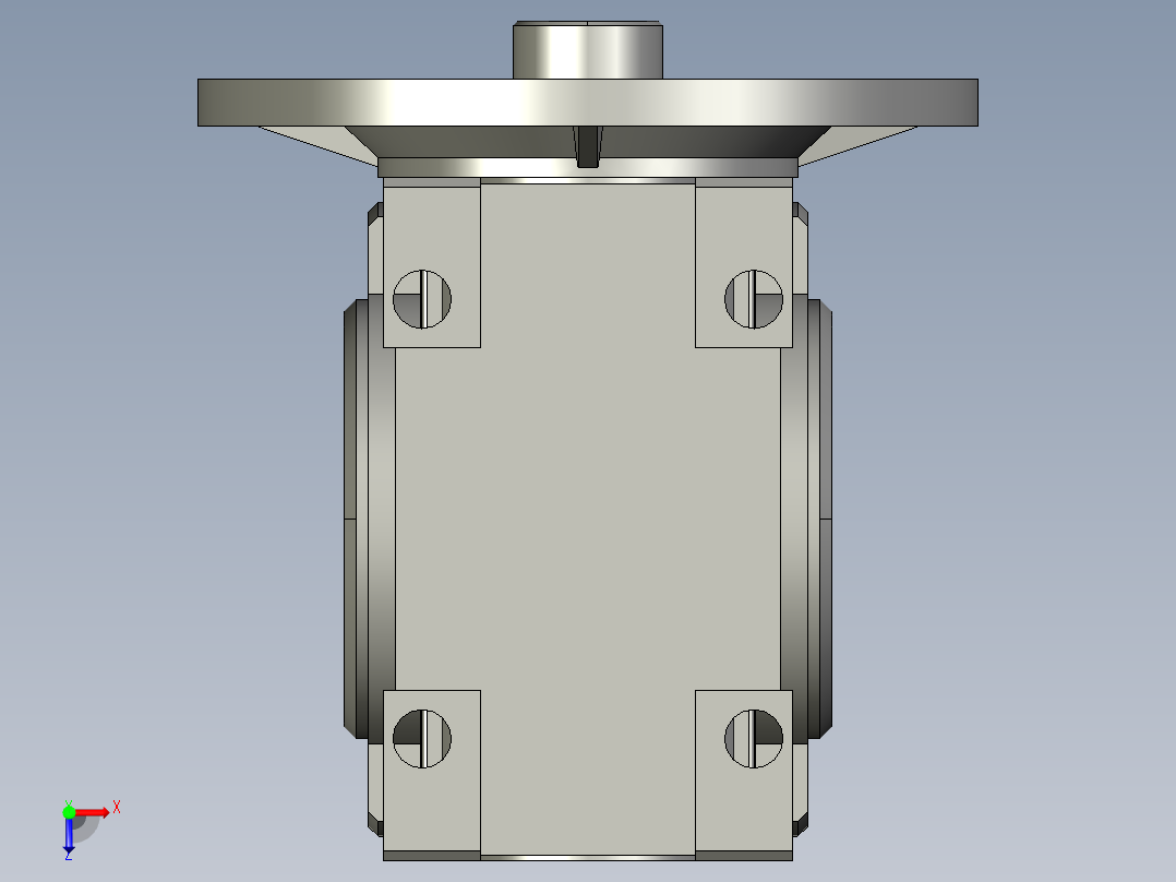 蜗轮蜗杆减速机NMRV025-11H8-56B14.step俯视图