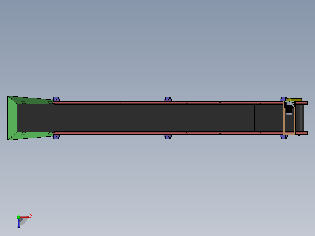 皮带输送机11俯视图