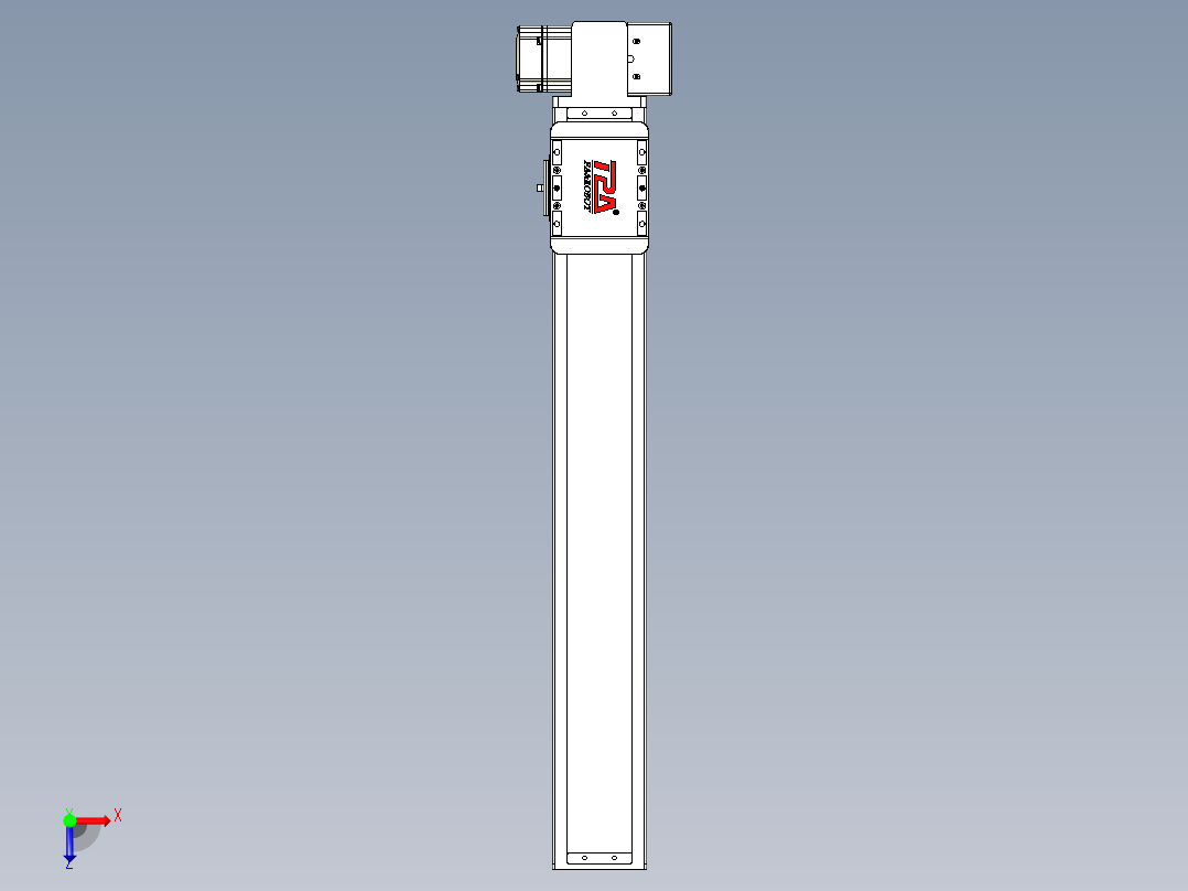 同步带全封闭直线模组TPA-HCB-85D-90-L500-LP-Y-P20-N3俯视图