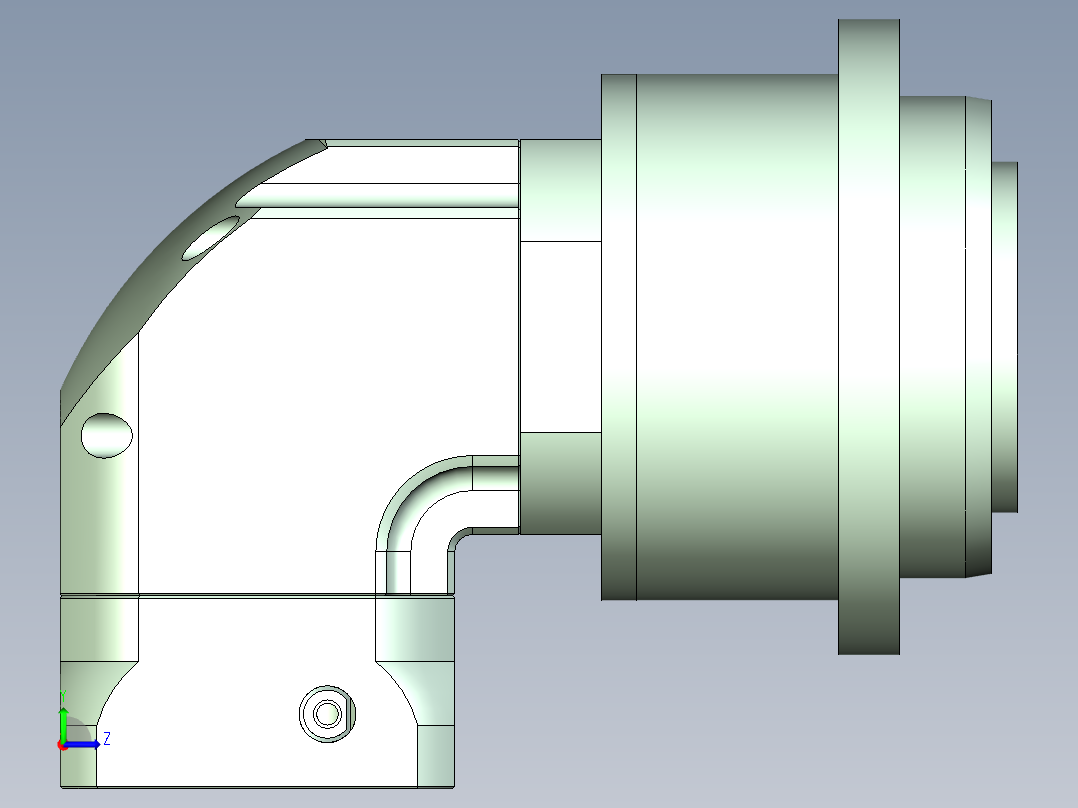 直齿ZPLH120-L2 14-73-98.43-M6.stp左视图