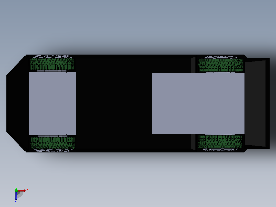 特斯拉CYBERTRUCK4俯视图