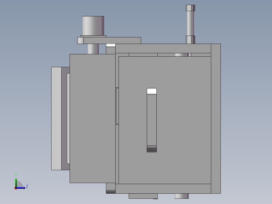 小型产品包装计数设备左视图