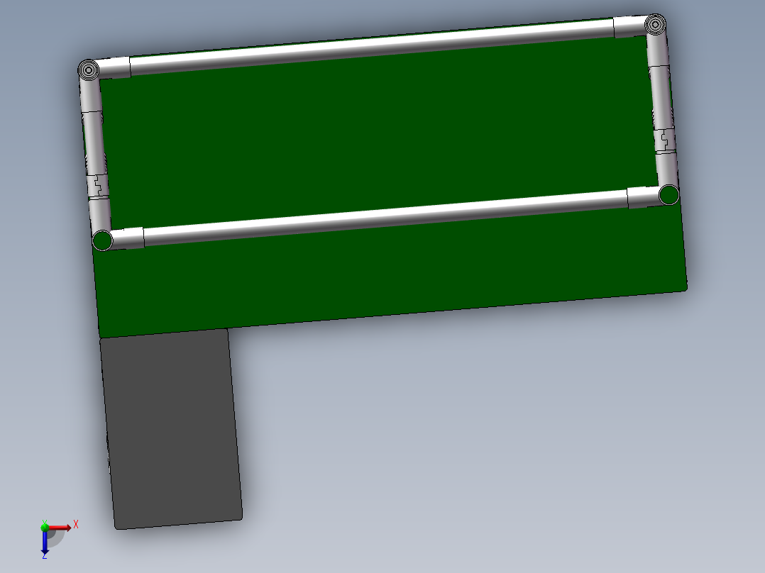 12款精益管货架精益管流利条货架工作台3d图纸打包俯视图