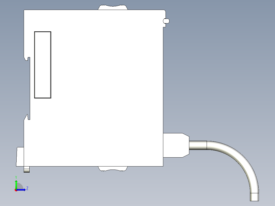基恩士KV-LE20A_V_kc图纸模型左视图