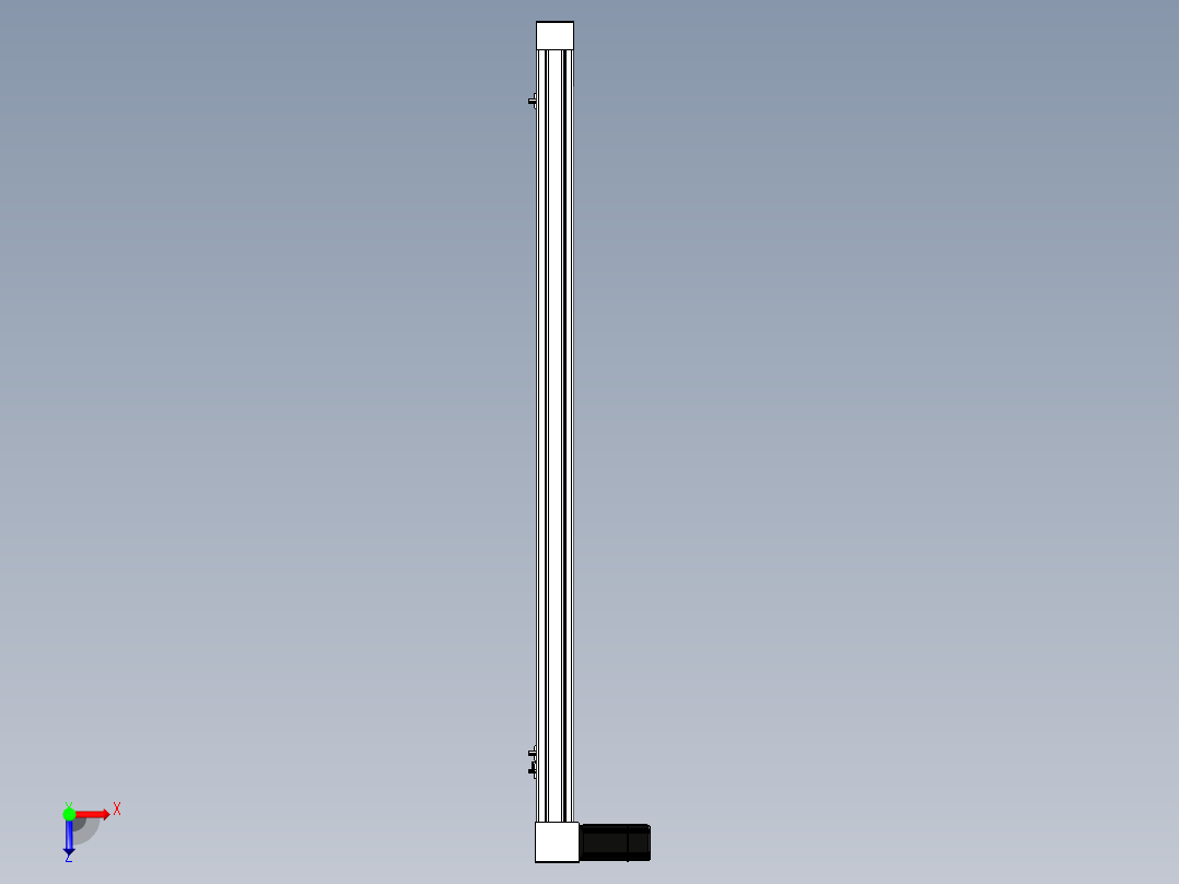 Toyo东佑达直线模组-M65M-X78-1150-R-M40-C4俯视图